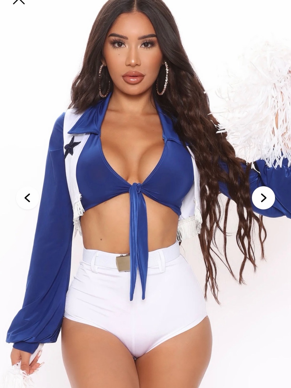Texas Star Cheerleader 5 Piece Costume Set